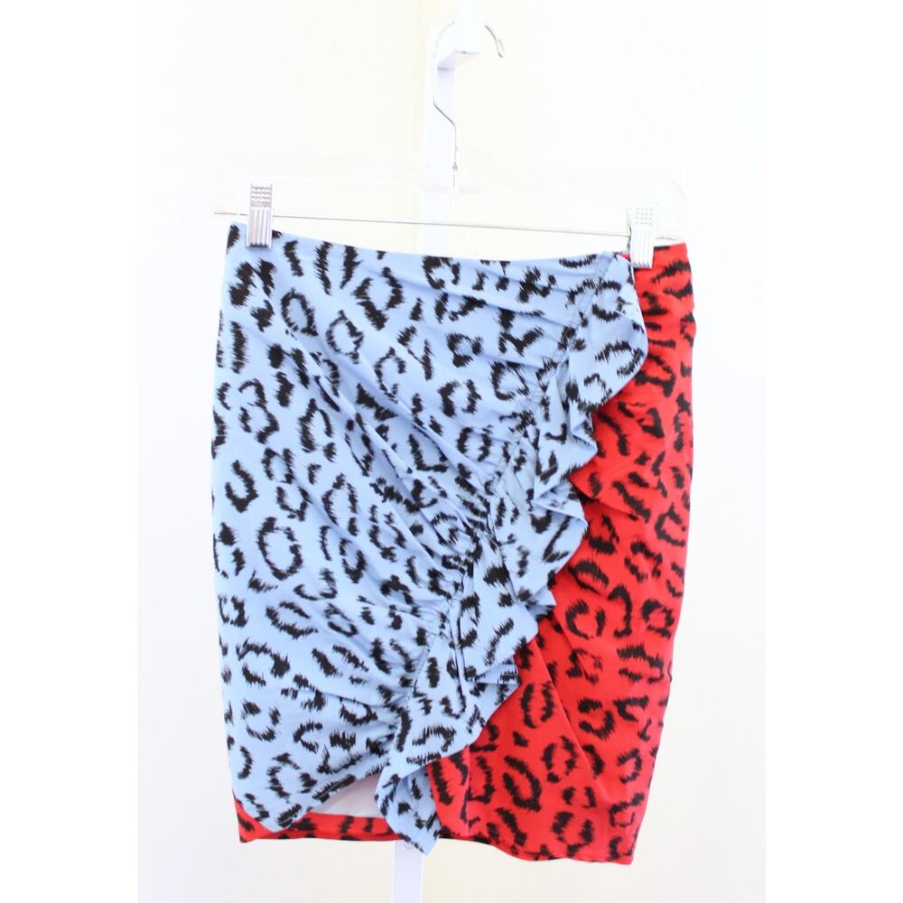 A.L.C. Alc Geller Color Block Leopard Print Ruffl… - image 4